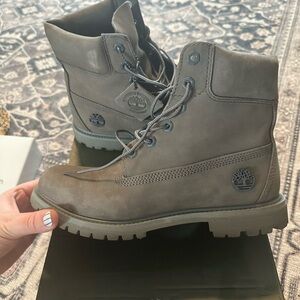Timberland Medium Gray Waterproof Boots